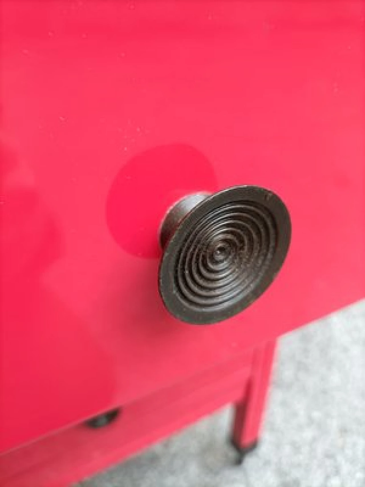 Comò D154 rosso di Carlo De Carli per Luigi Sormani, anni '60 8