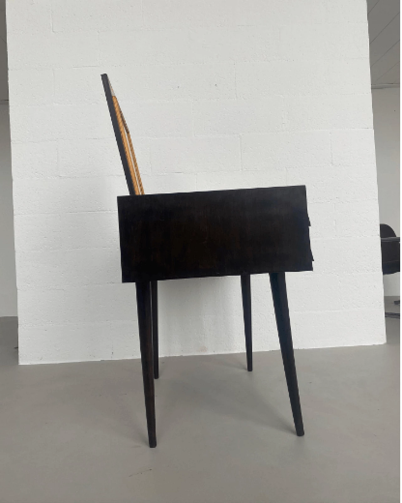 Dressing table in wood with mirror in the style of Gio Ponti, 1950s 8