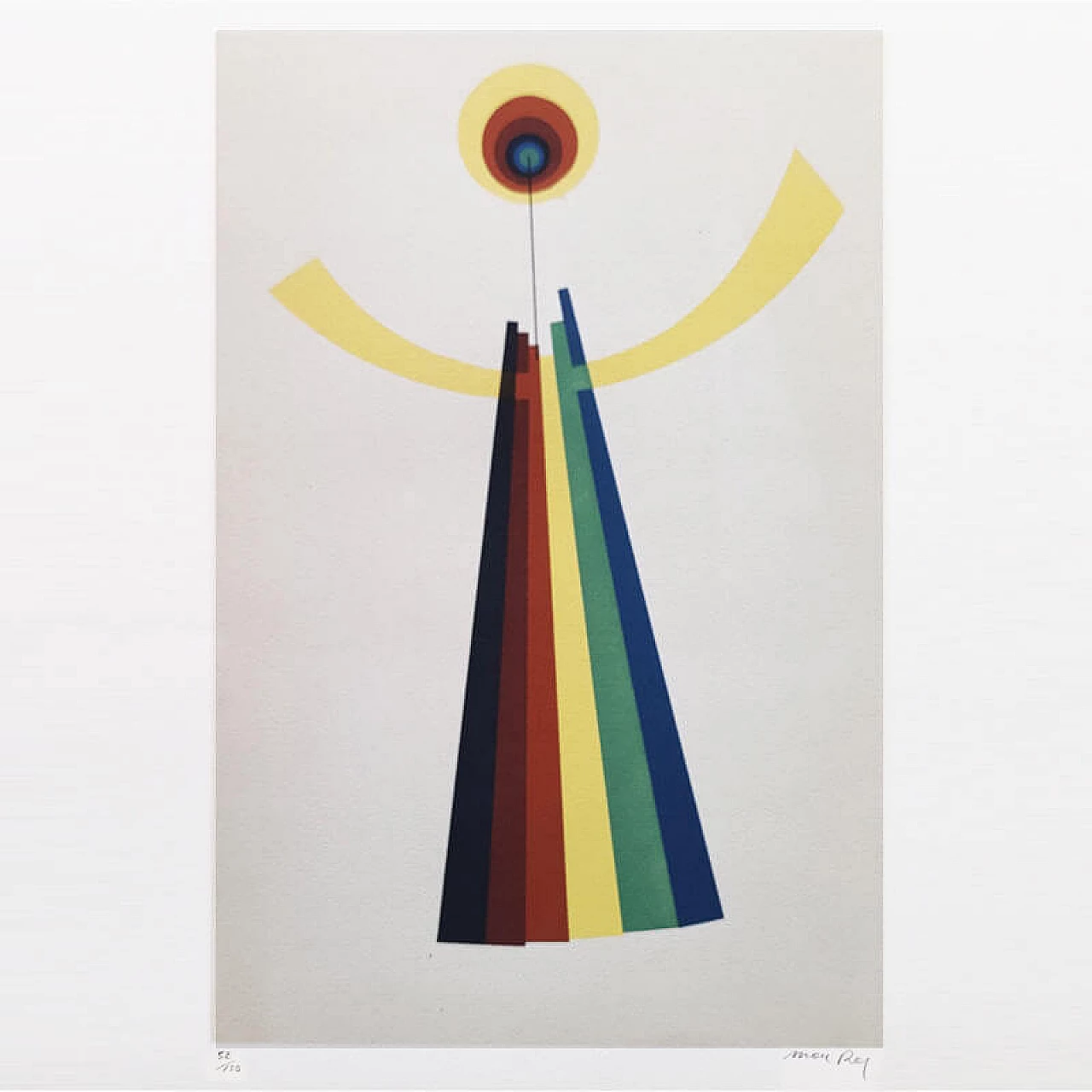 Man Ray, the mime, limited edition lithograph, 1972 2