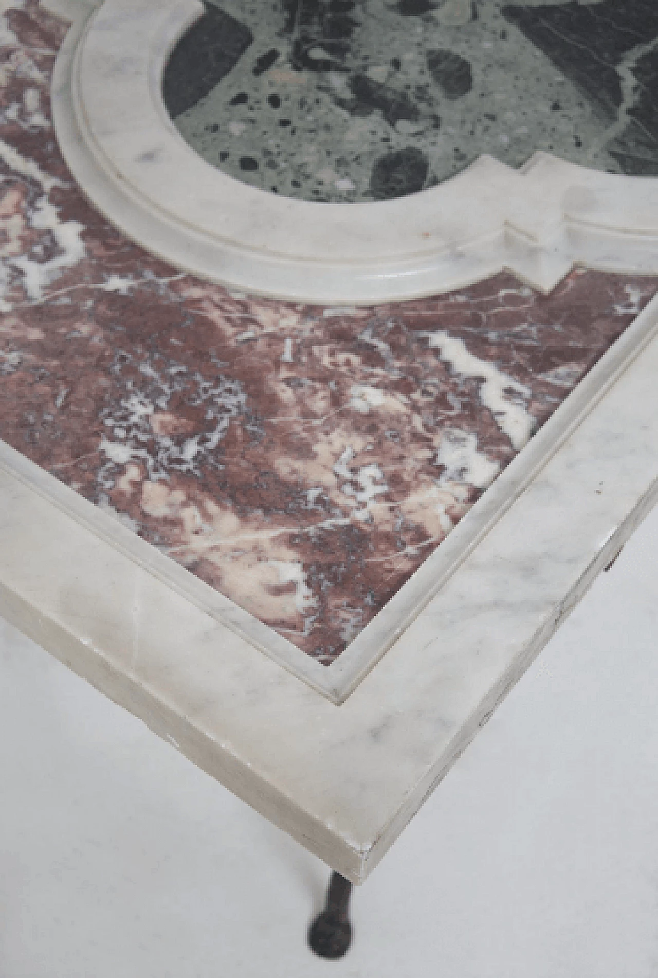 Tavolo Barocco in marmo e ferro, '600 3