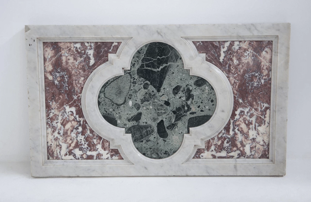 Tavolo Barocco in marmo e ferro, '600 5
