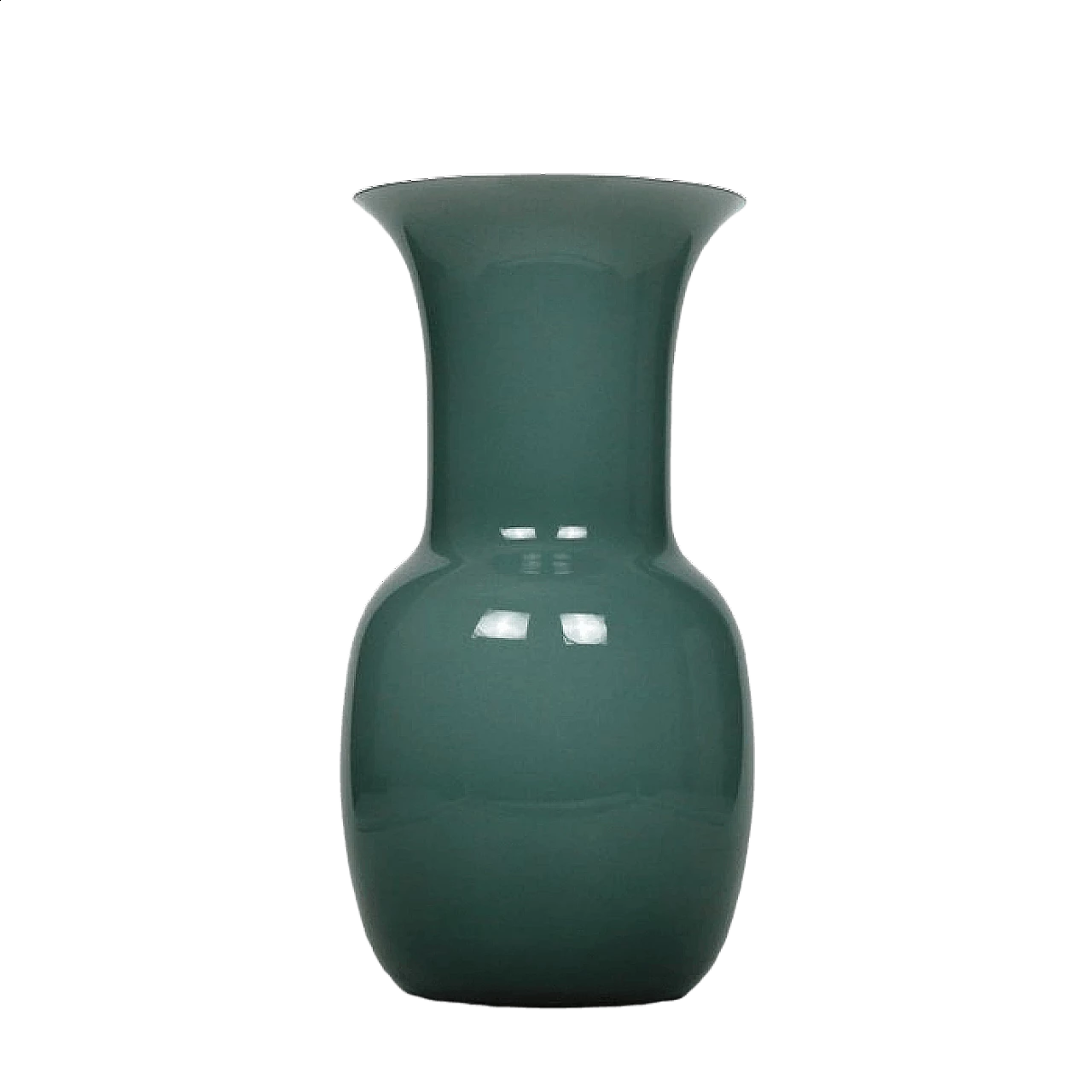 Vase in petrol colored Murano glass 5