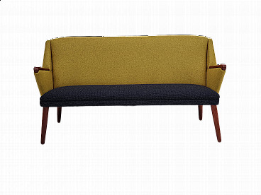 Danish sofa in teak with wool covered seat, 1960s