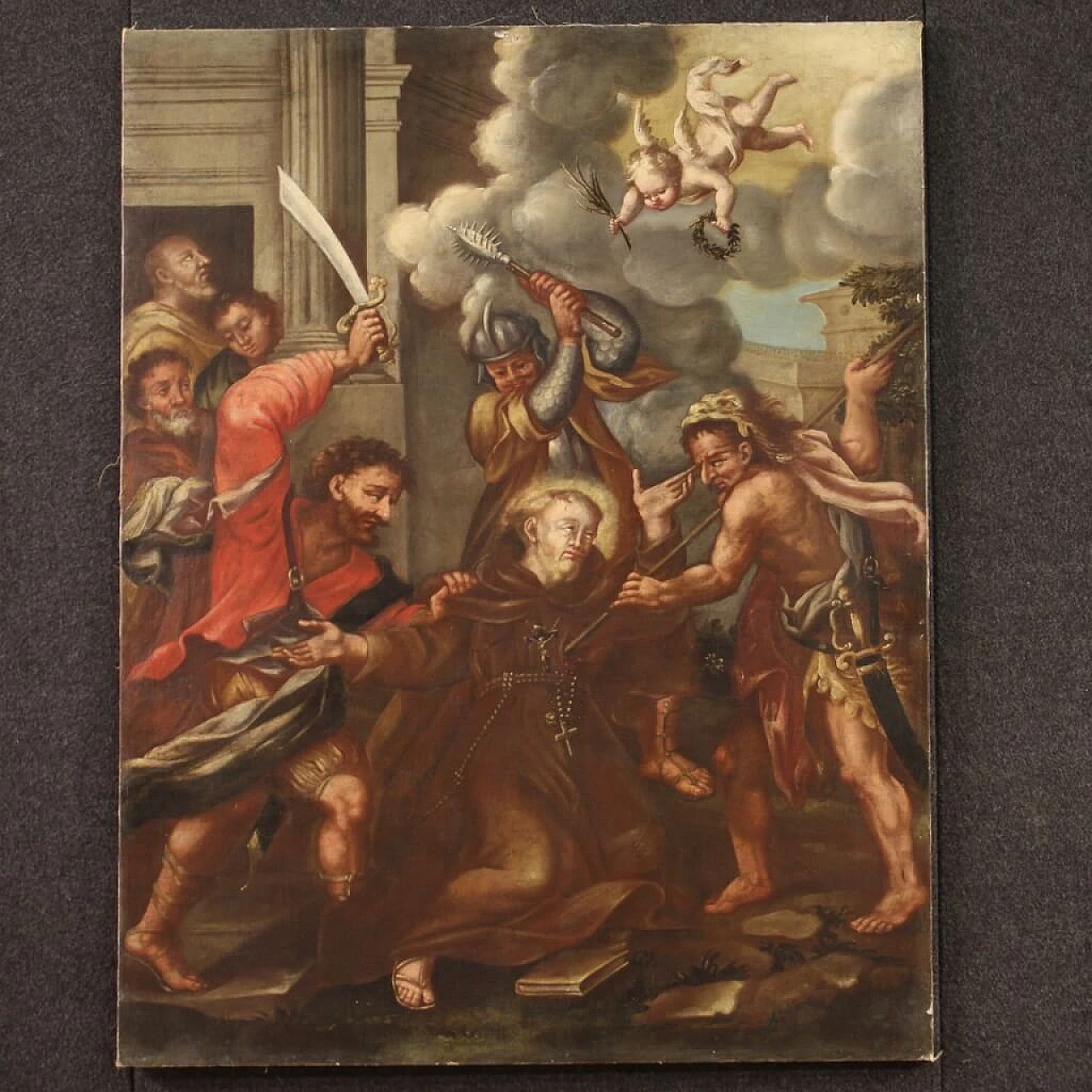 Martyrdom of St. Fidelis from Sigmaringen, oil painting on canvas, 18th century 2
