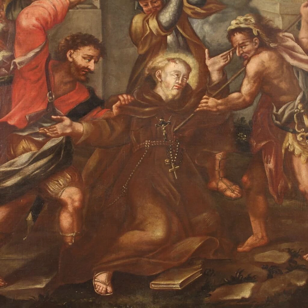 Martyrdom of St. Fidelis from Sigmaringen, oil painting on canvas, 18th century 4