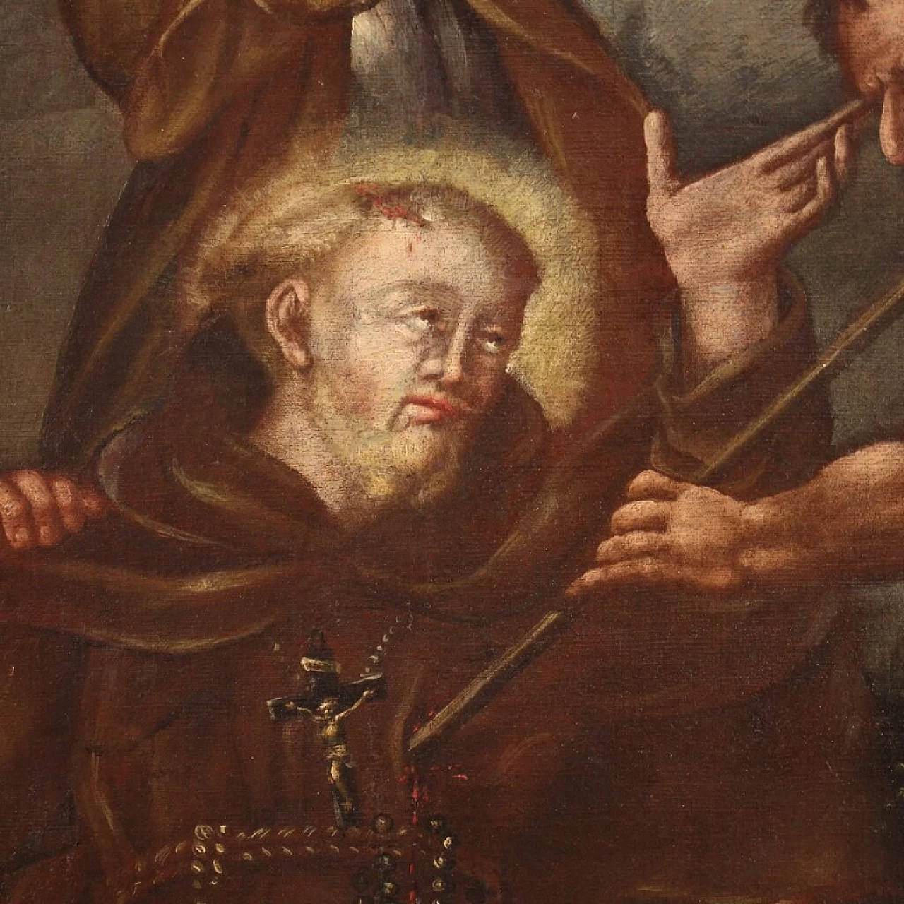 Martyrdom of St. Fidelis from Sigmaringen, oil painting on canvas, 18th century 9