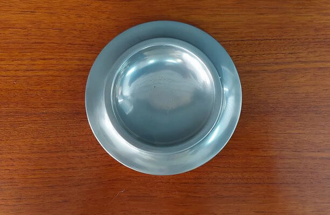 Centrotavola in metallo e legno di Maison Trussardi, anni '70 2