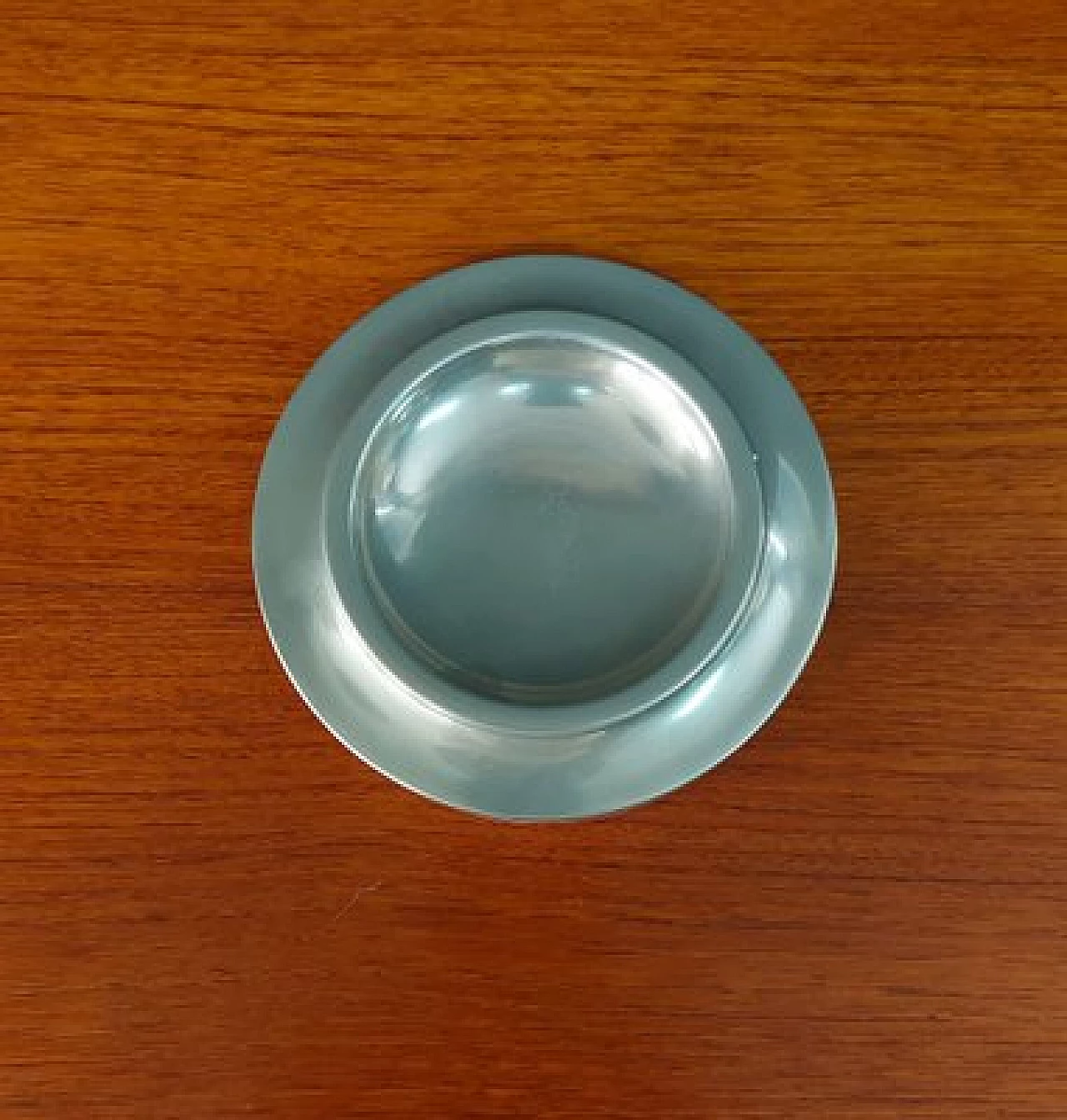 Centrotavola in metallo e legno di Maison Trussardi, anni '70 4