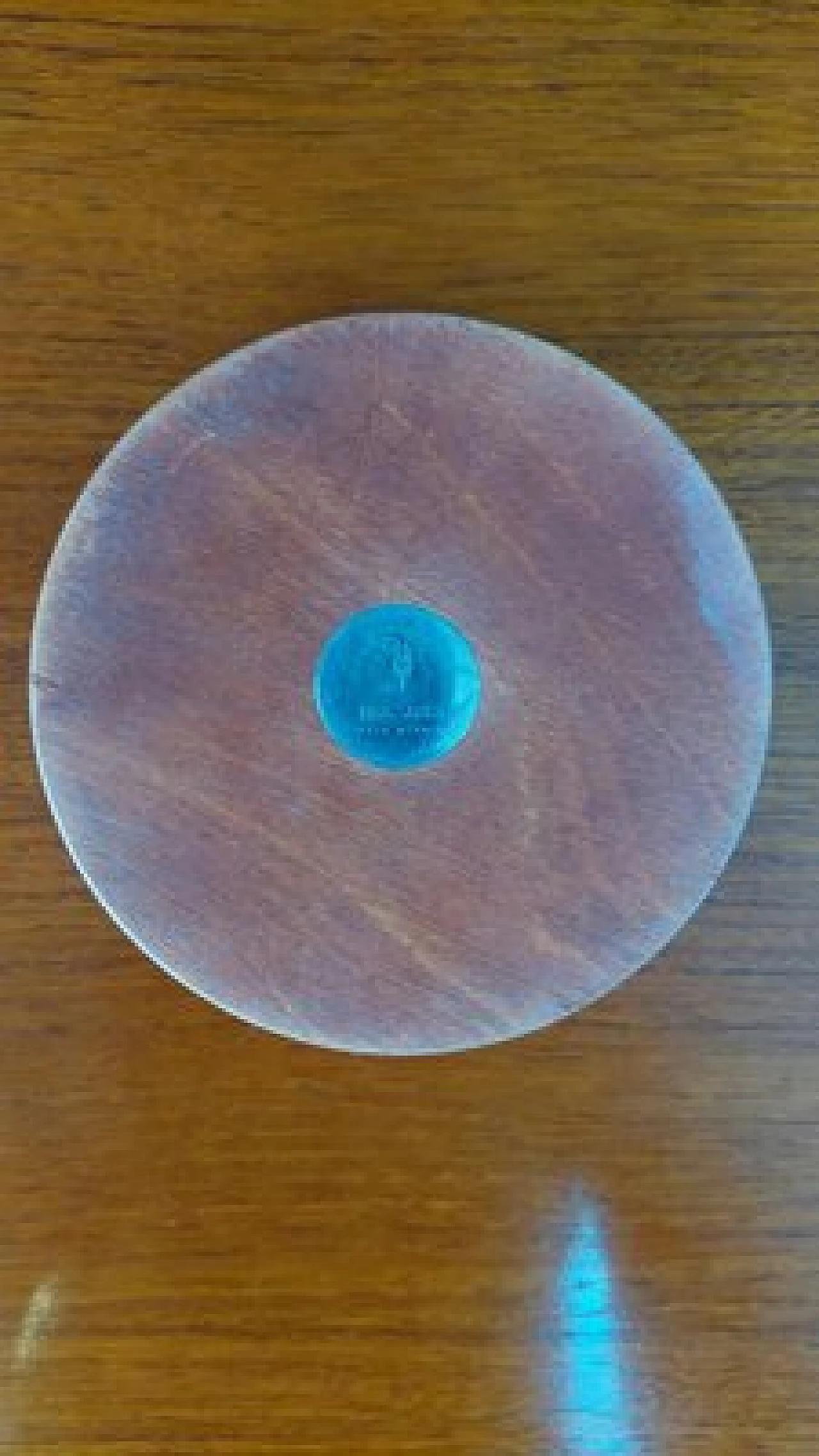 Centrotavola in metallo e legno di Maison Trussardi, anni '70 6