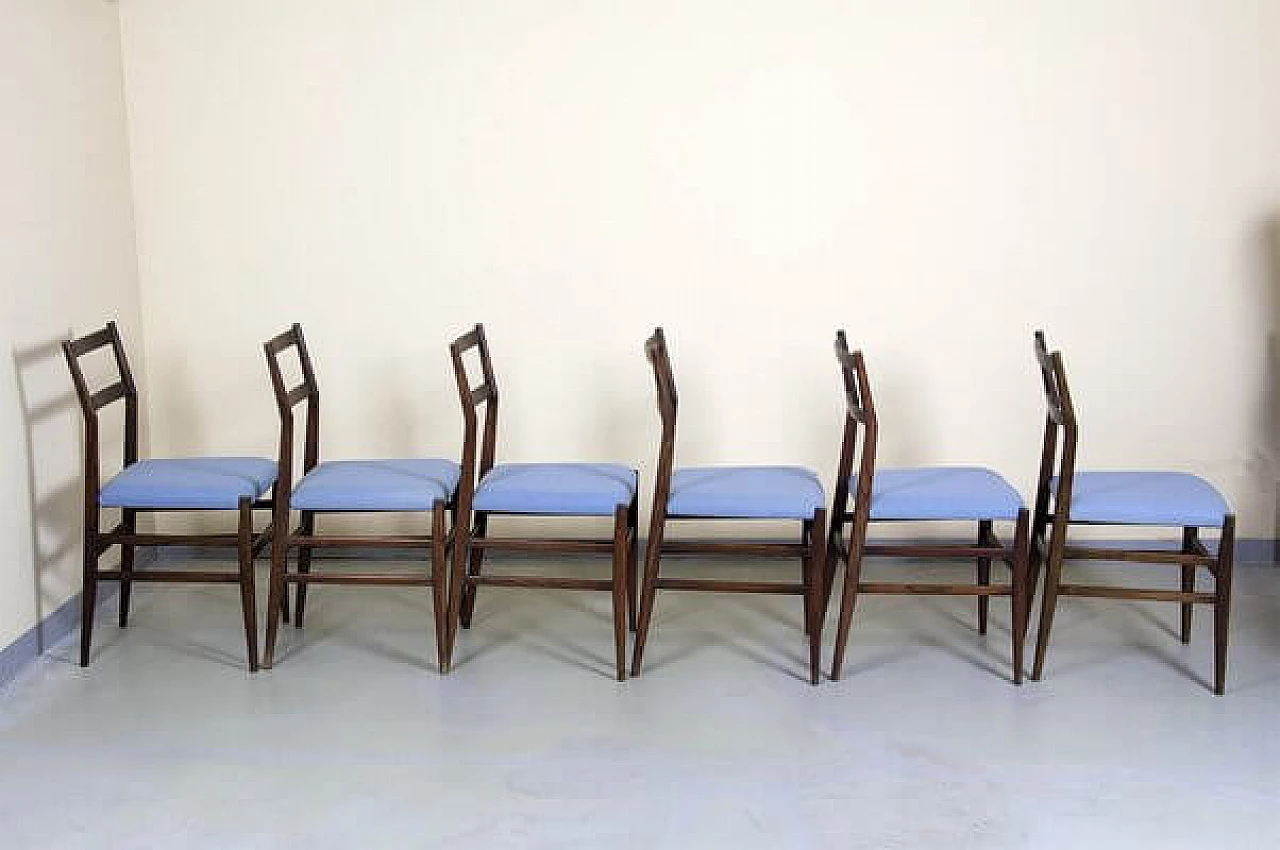 6 Leggera Chairs by Gio Ponti for Cassina, 1950s 5