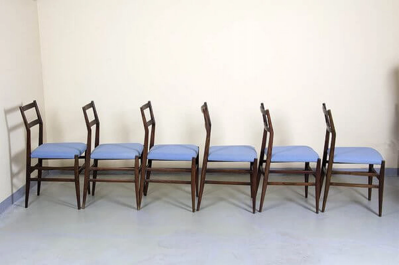 6 Sedie Leggera di Gio Ponti per Cassina, anni '50 5