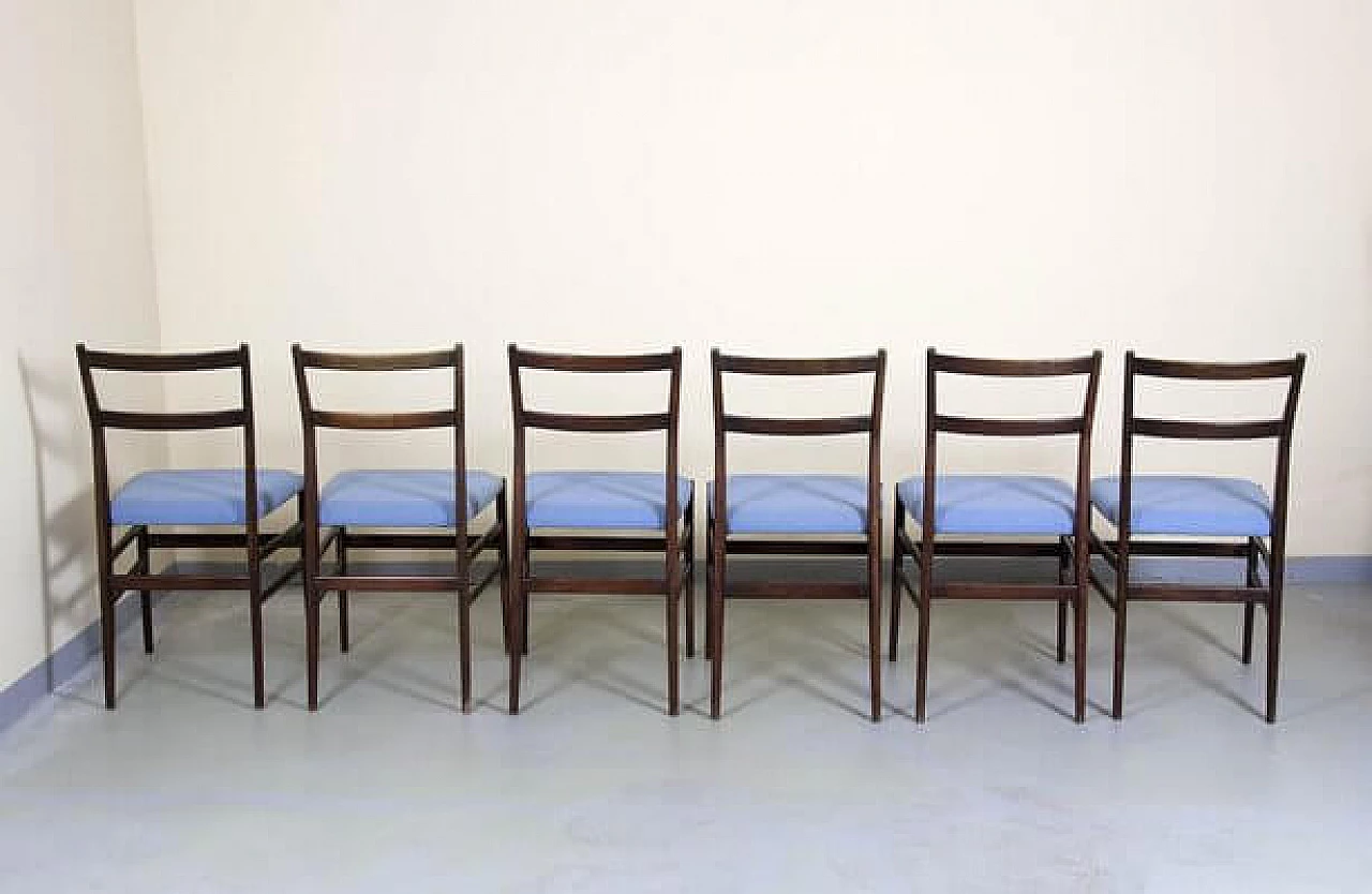 6 Leggera Chairs by Gio Ponti for Cassina, 1950s 6