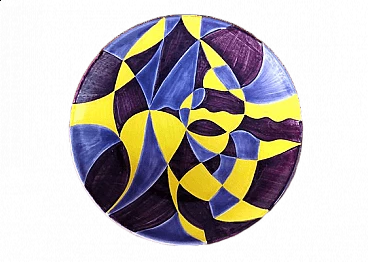 Piatto di Mario Guido Dalmonte per Ceramica Gatti Faenza, anni '80