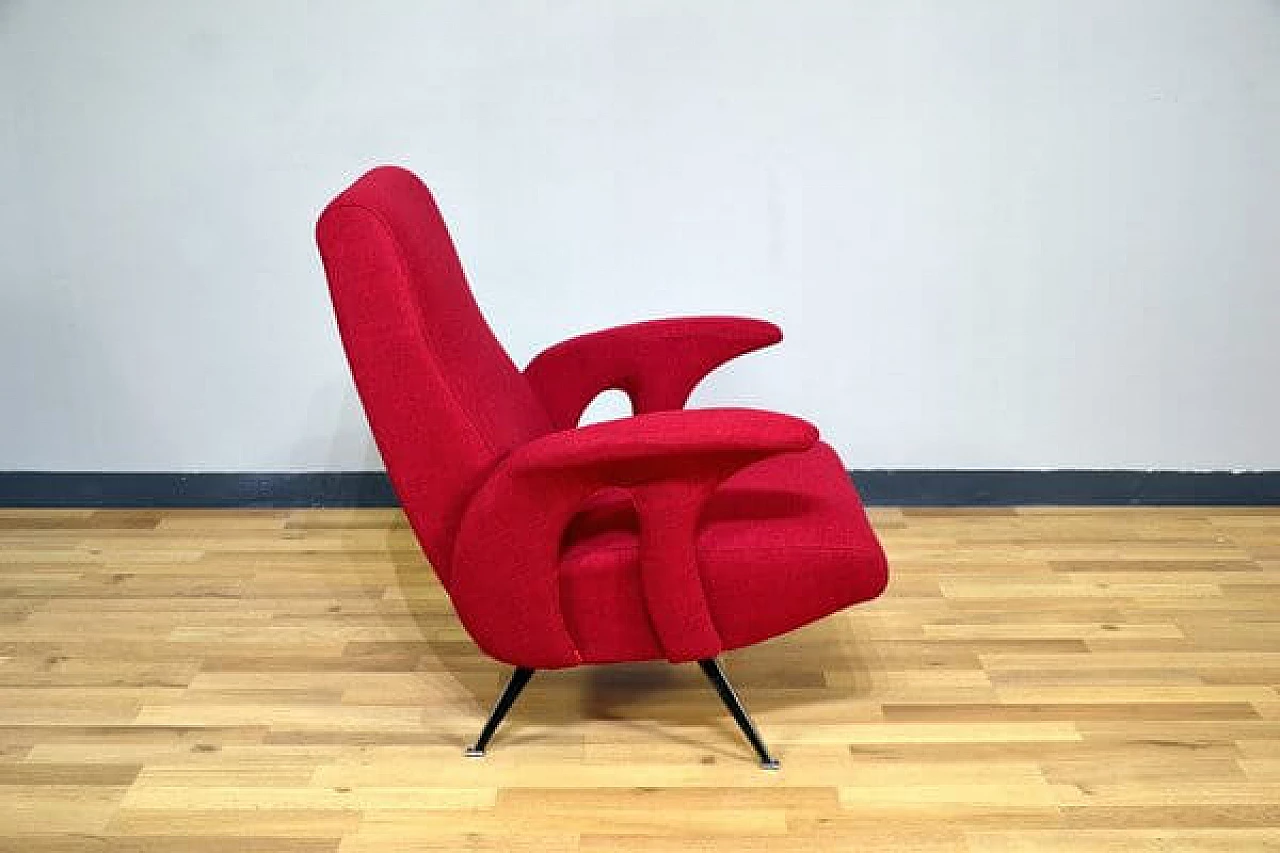 Armchair in fabric by Framar, 1960s 3