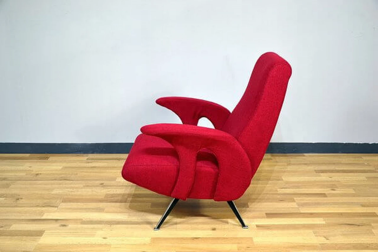Armchair in fabric by Framar, 1960s 4