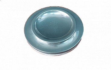 Centrotavola in metallo e legno di Maison Trussardi, anni '70