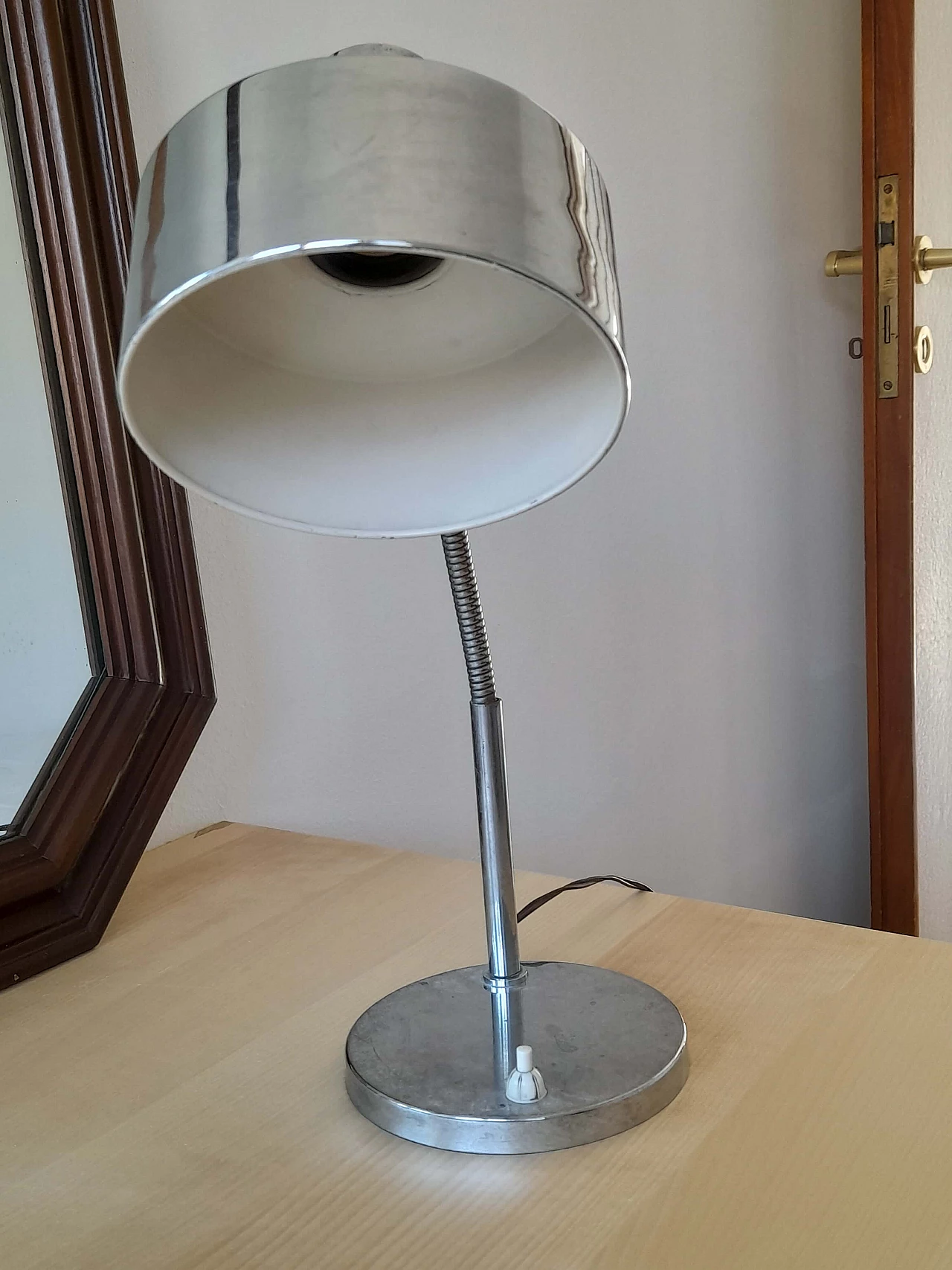 Steel table lamp, 1970s 1