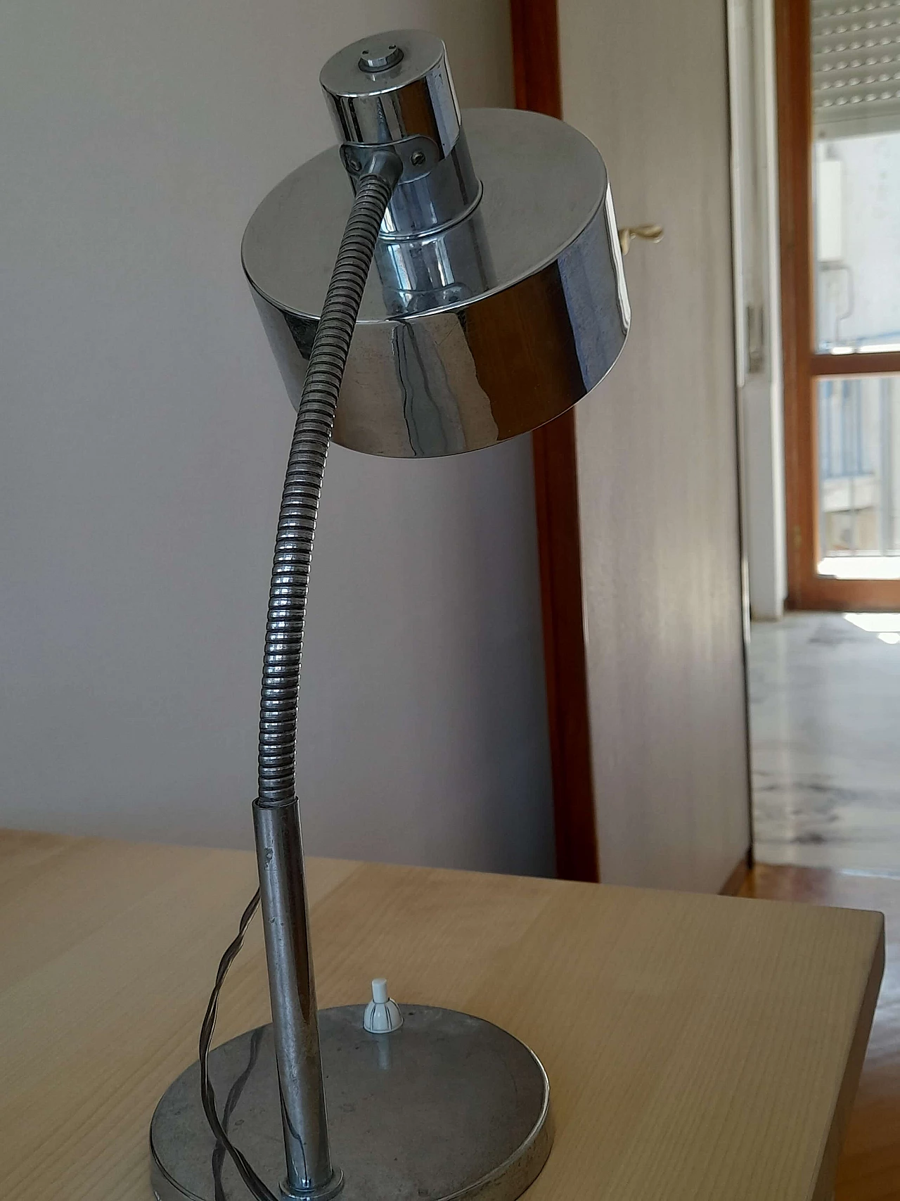 Steel table lamp, 1970s 2
