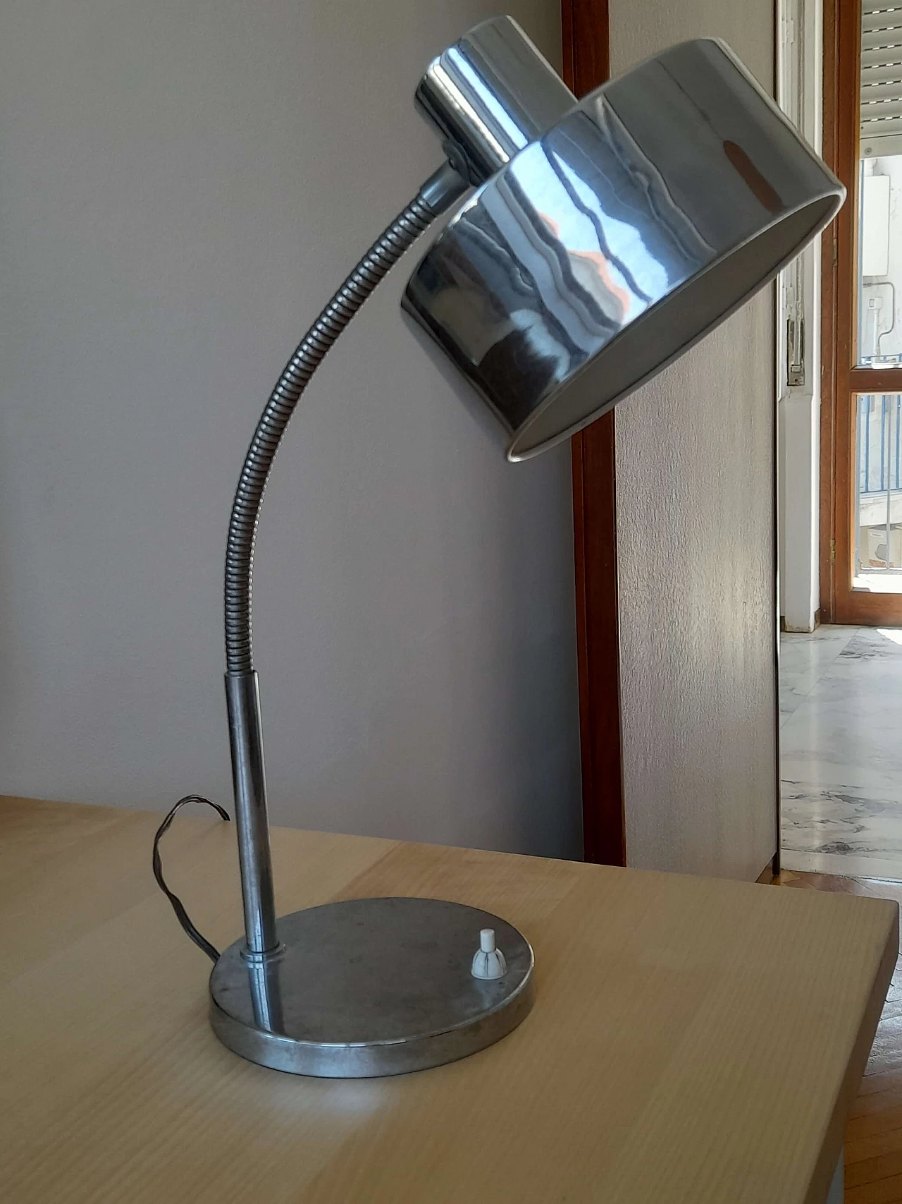 Steel table lamp, 1970s 3