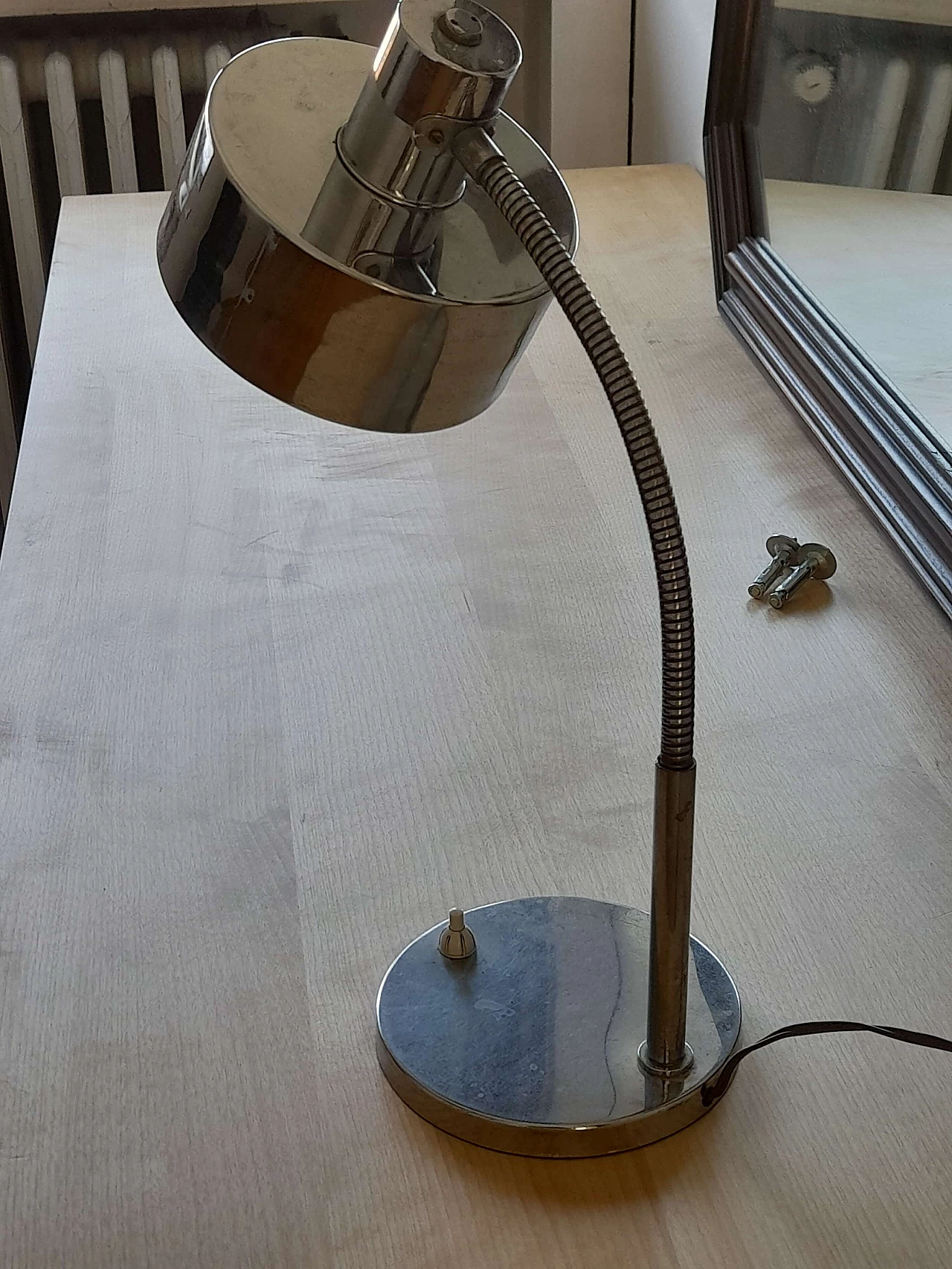 Steel table lamp, 1970s 4
