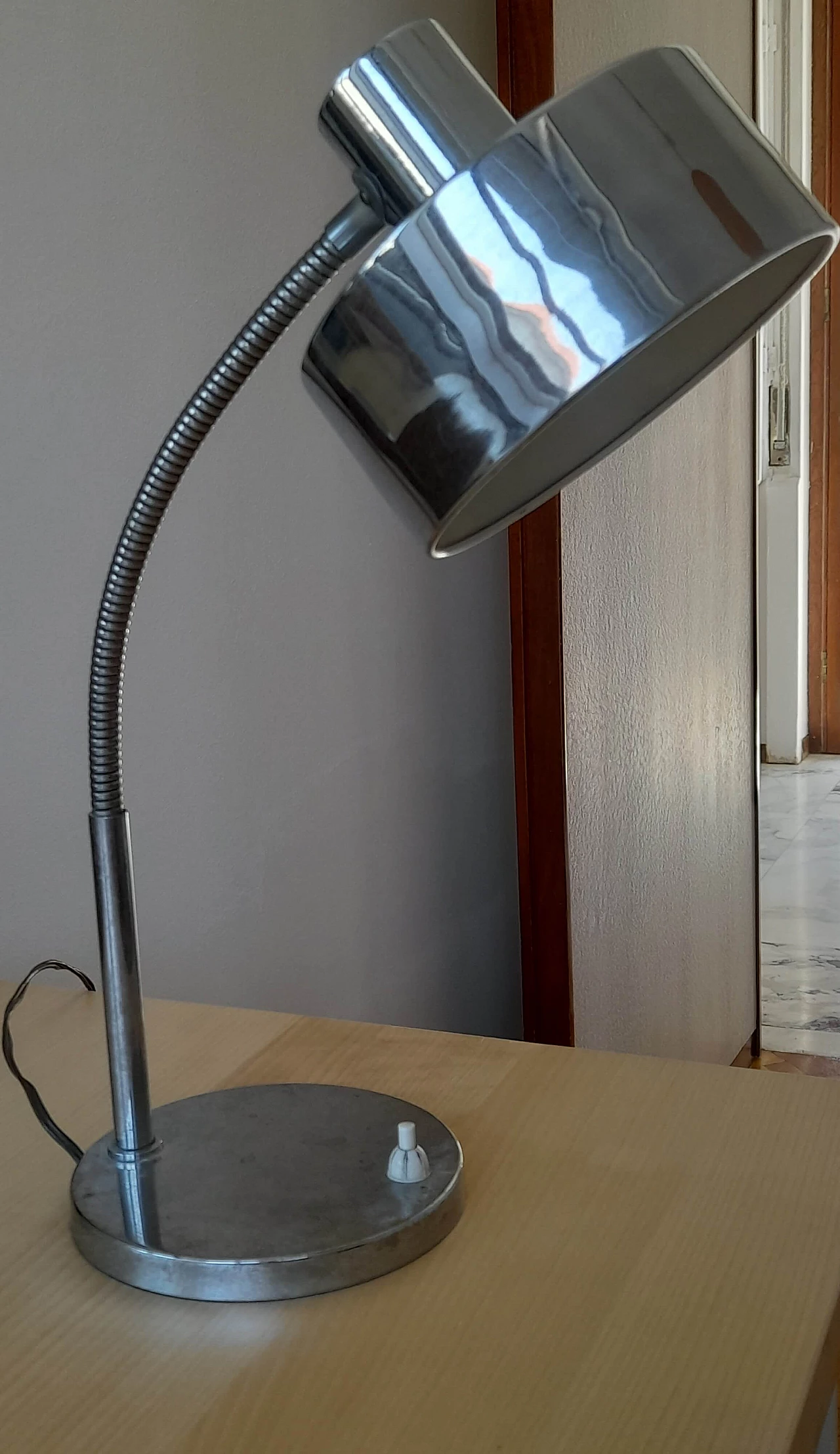 Steel table lamp, 1970s 9
