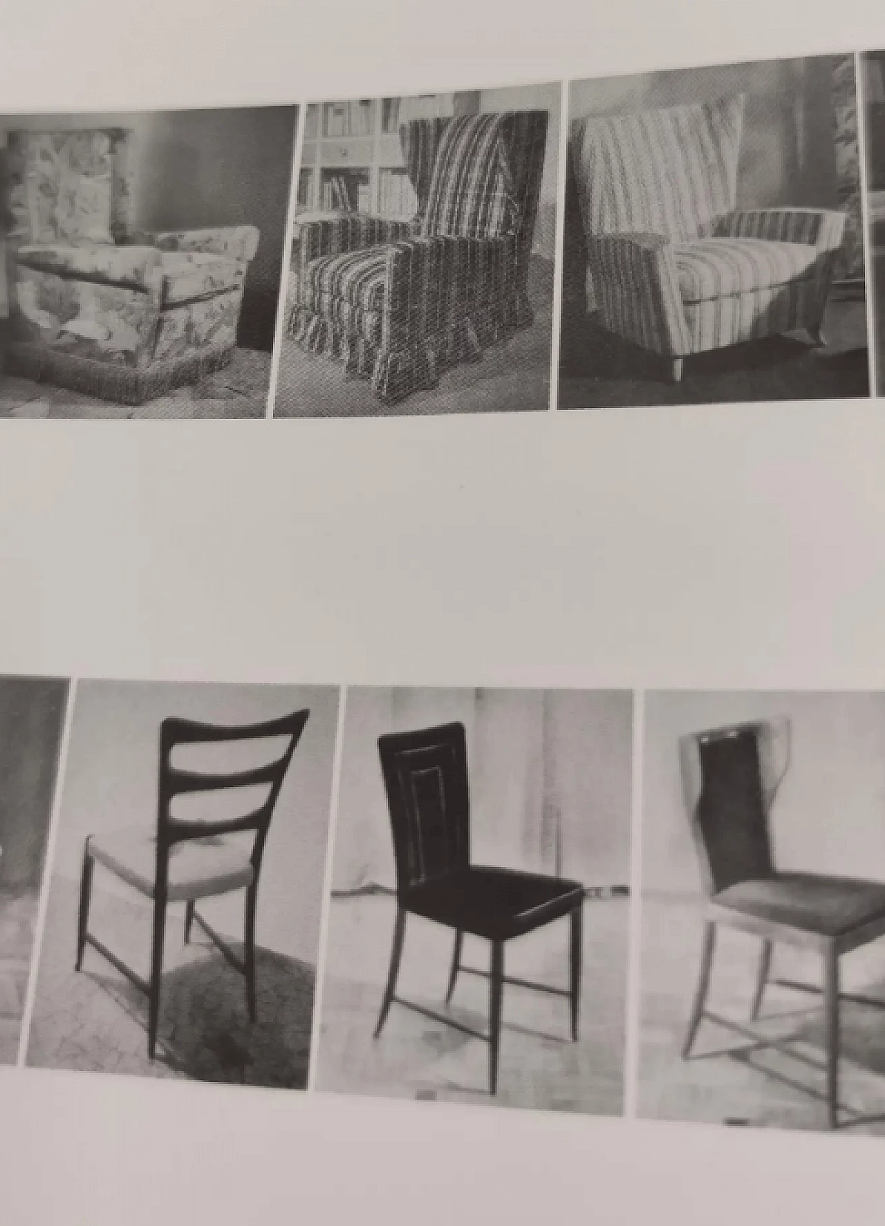 Pair of Wingback armchairs in floral fabric by Paolo Buffa, 1950s 12