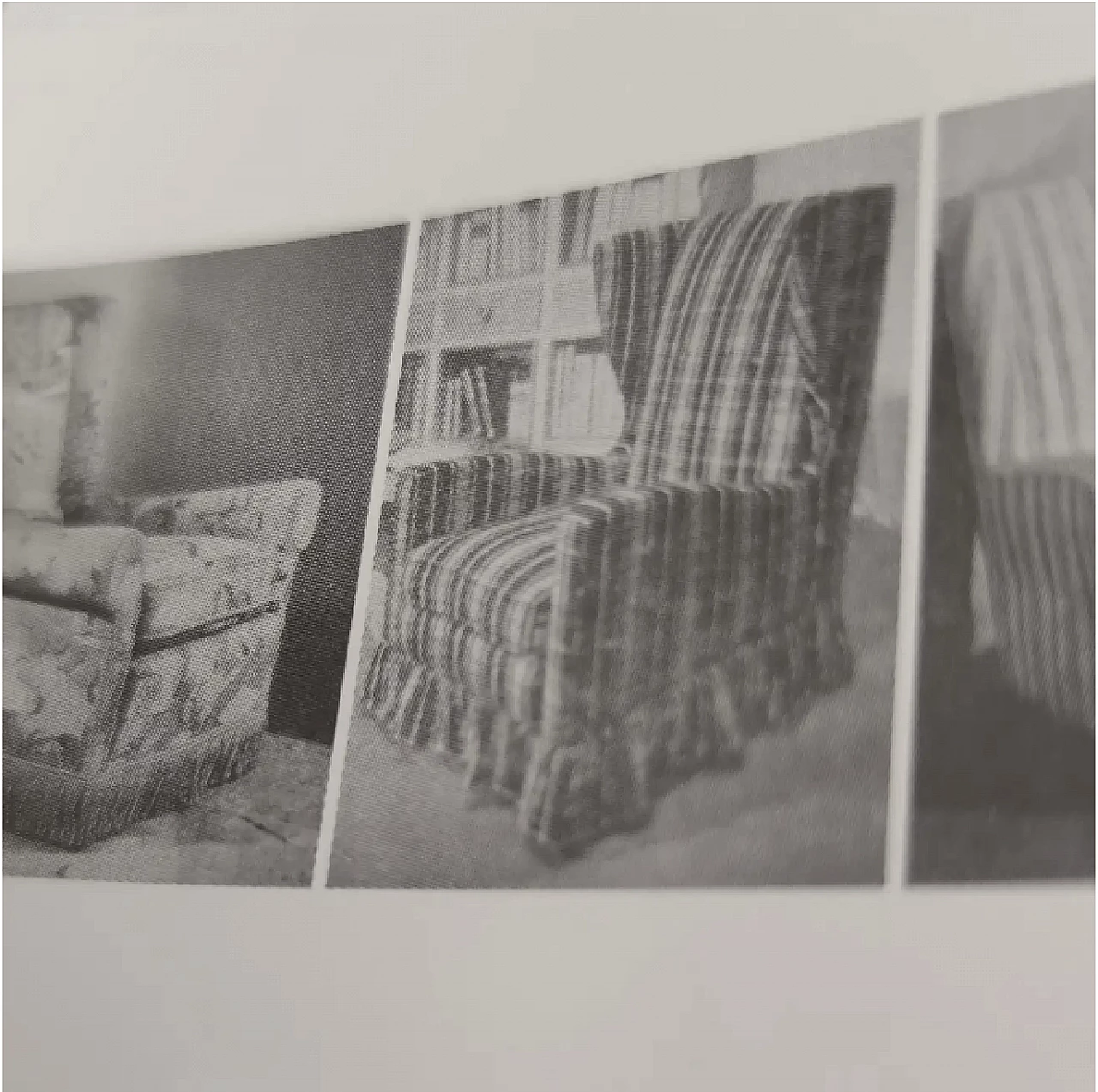 Pair of Wingback armchairs in floral fabric by Paolo Buffa, 1950s 13