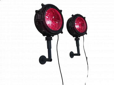 Pair of theater spotlights by WABCO, 1960s
