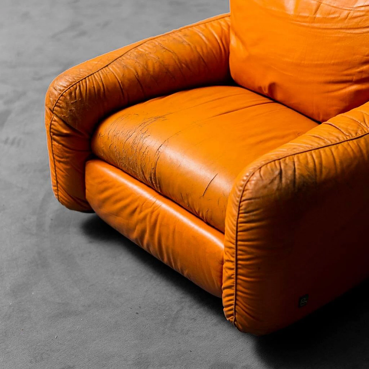 Coppia di poltrone Piumotto di Arrigo Arrigoni per Busnelli, anni ’70 6