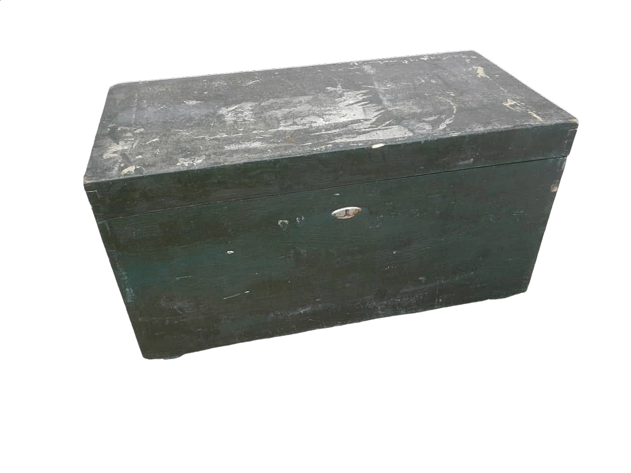 Trunk in wooden with steel lining, 1940s 11