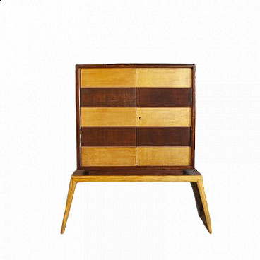 Maple bar cabinet by Paolo Buffa, 1940s