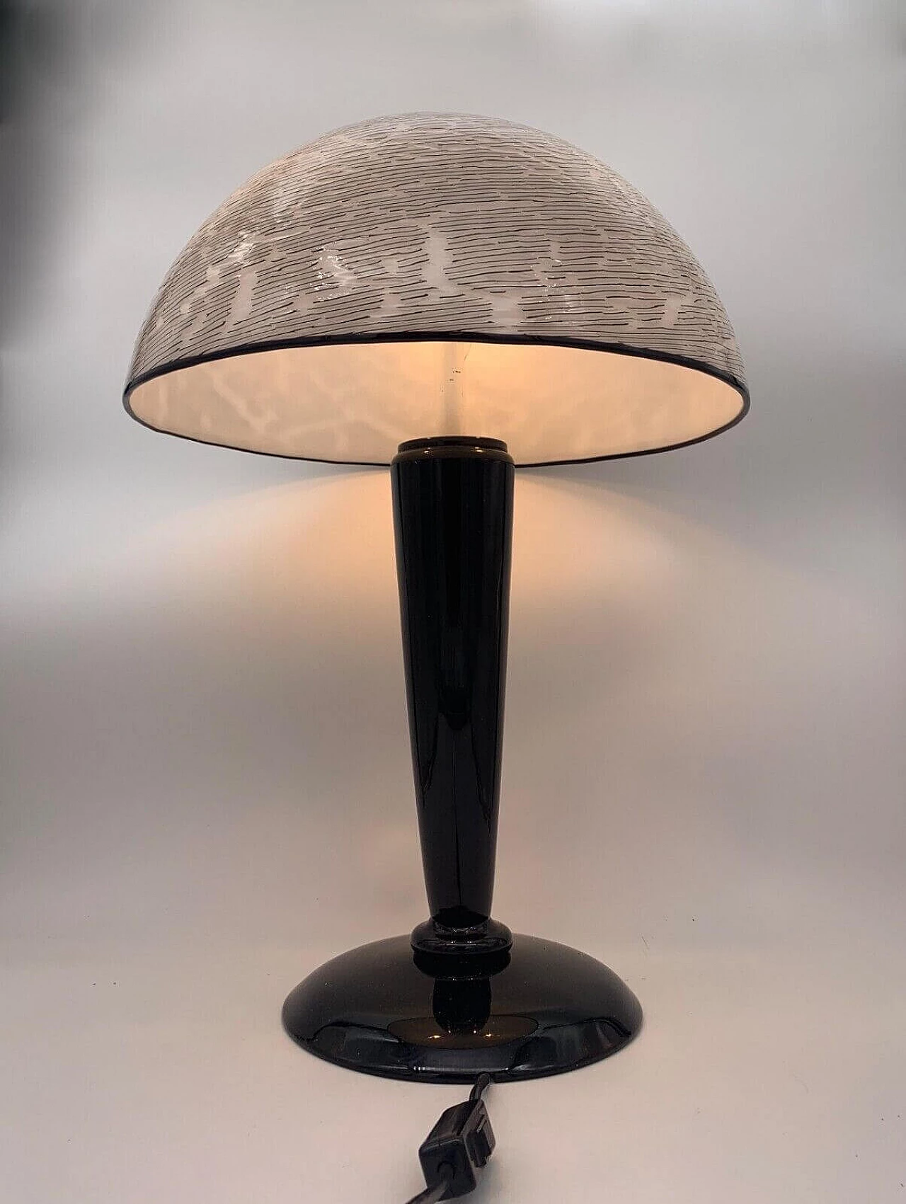Lampada da tavolo in vetro di Murano di Effetre International, anni '70 3
