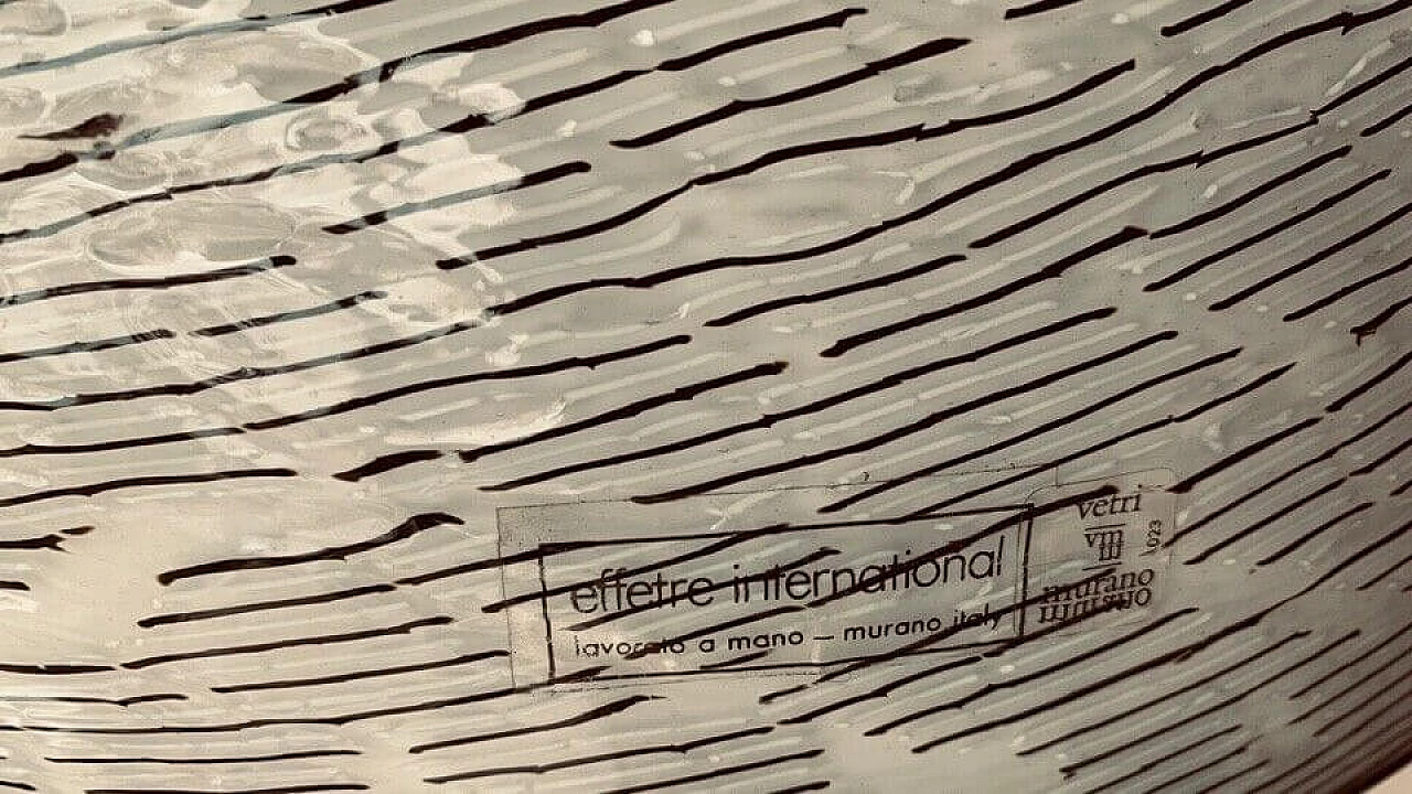 Lampada da tavolo in vetro di Murano di Effetre International, anni '70 4