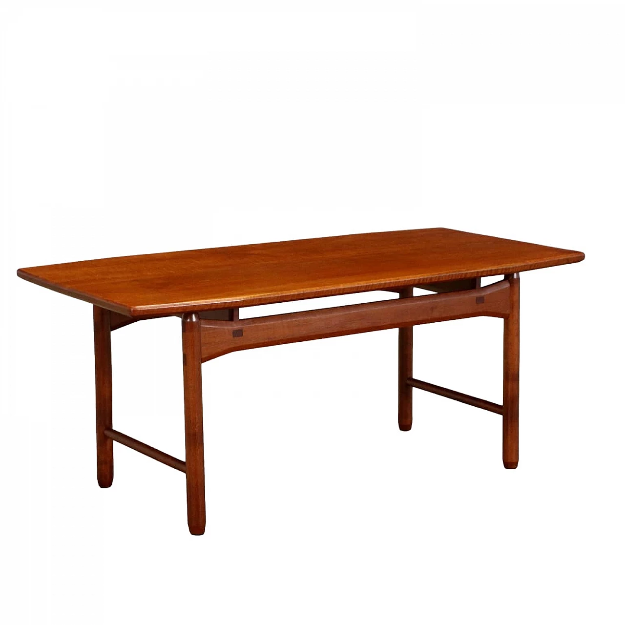 Low teak coffee table, 1960s 1