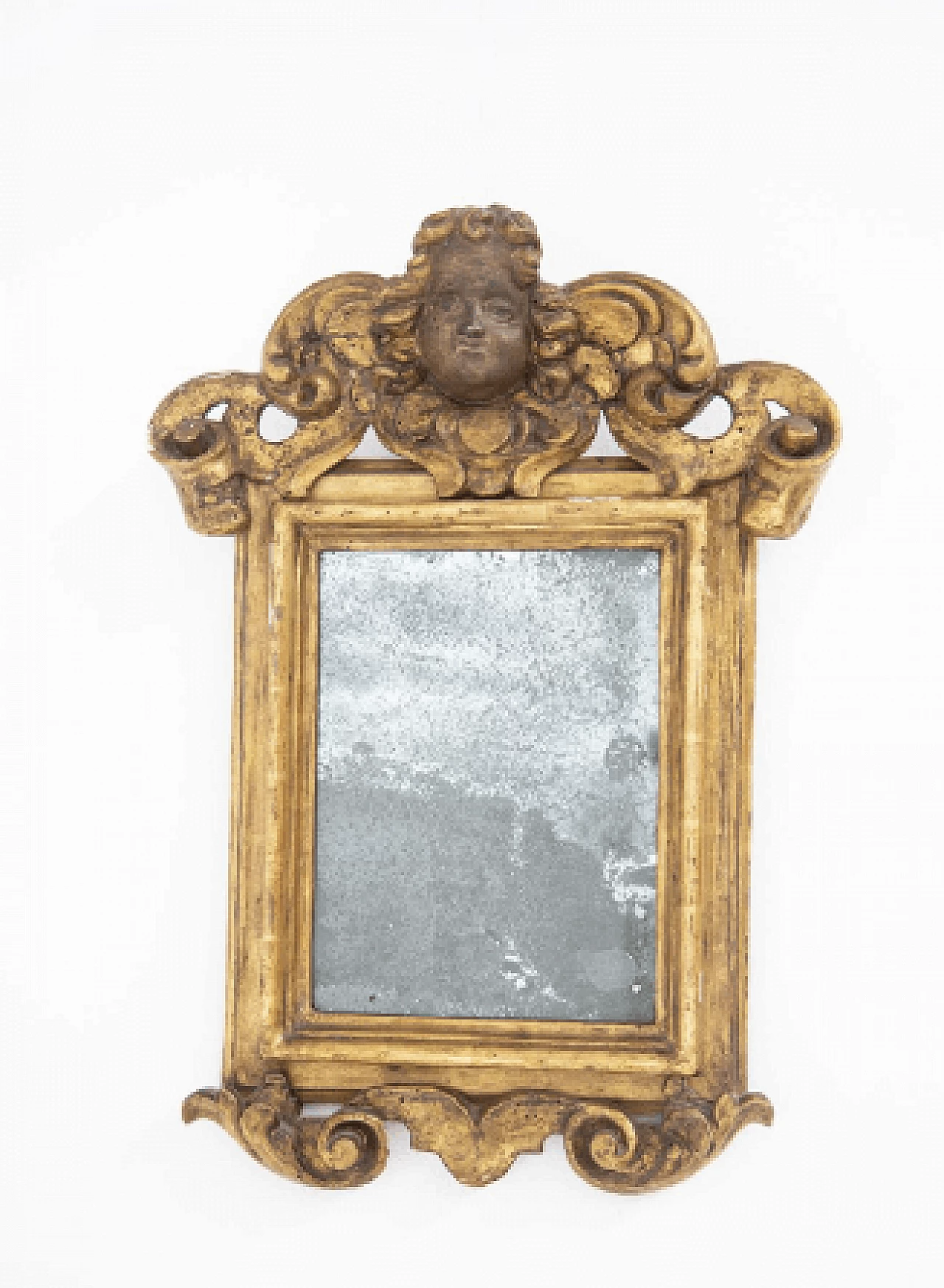 Baroque mirror with gilt wood frame, 17th century 4