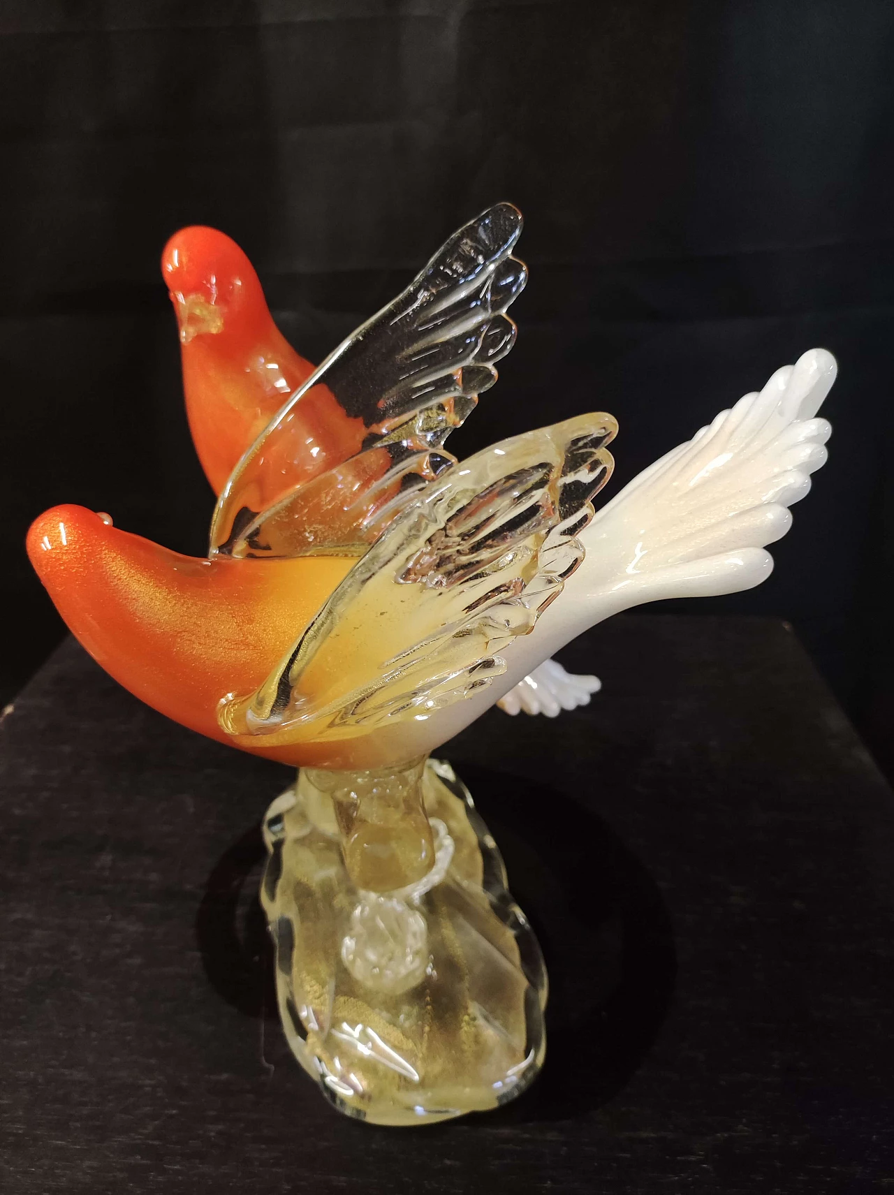 Birds in Murano glass by Salviati, 1990s 4