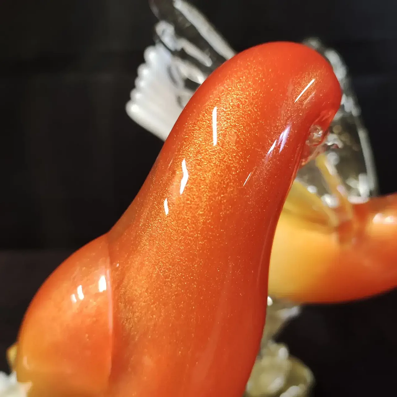 Birds in Murano glass by Salviati, 1990s 5