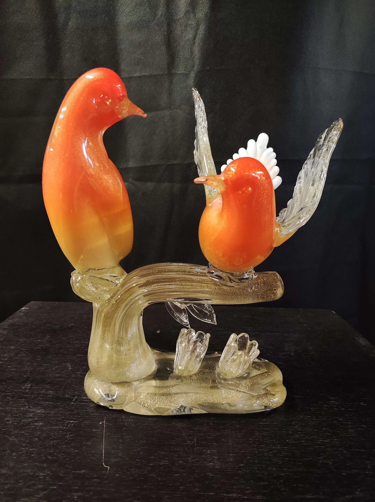 Birds in Murano glass by Salviati, 1990s 9