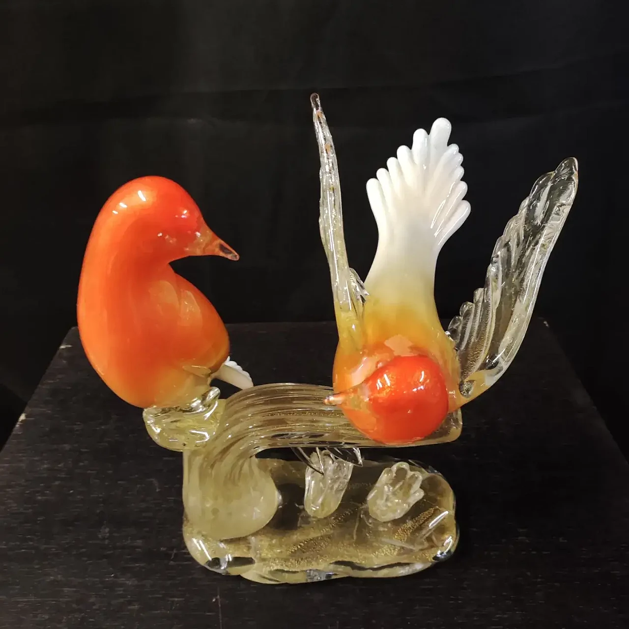 Birds in Murano glass by Salviati, 1990s 10