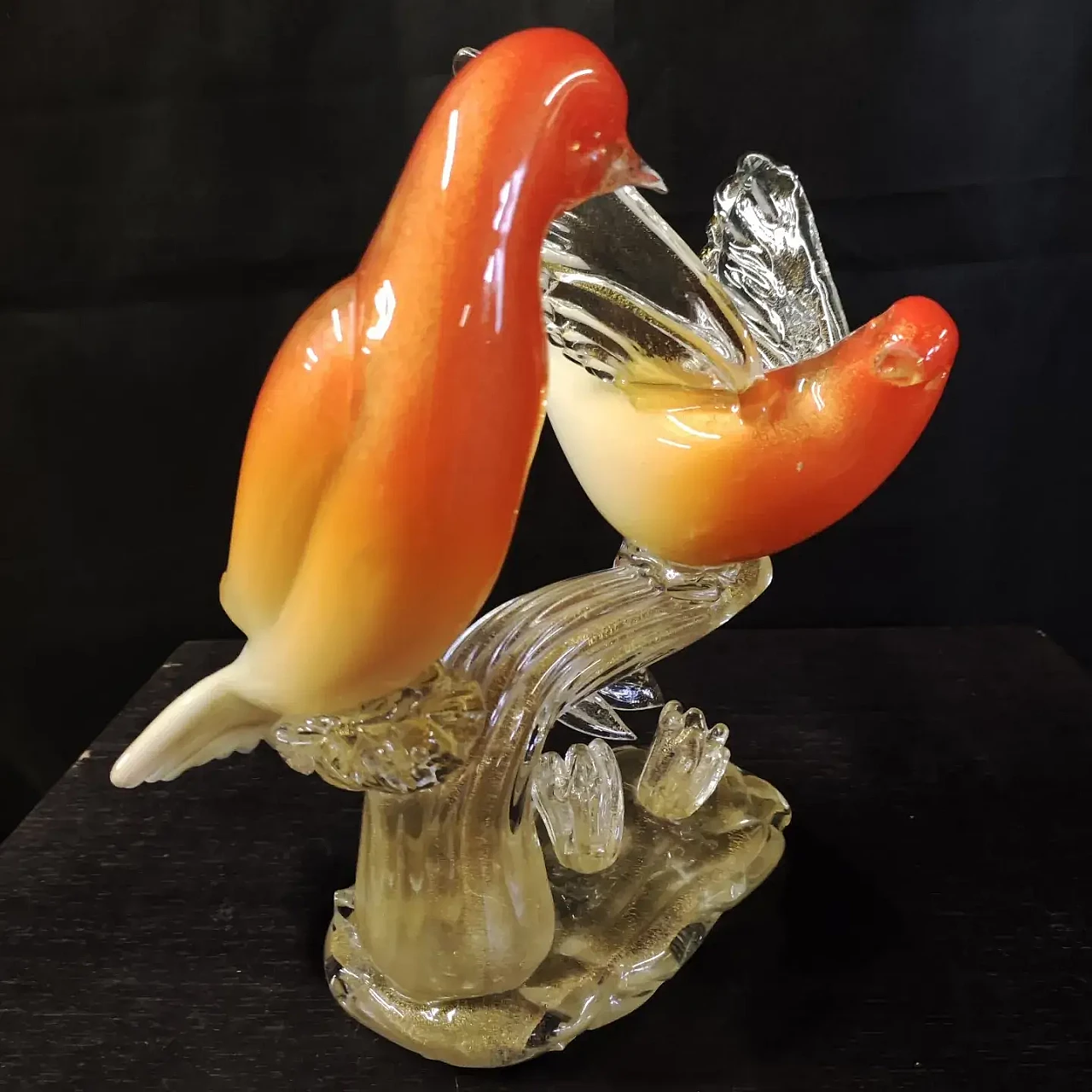 Birds in Murano glass by Salviati, 1990s 11