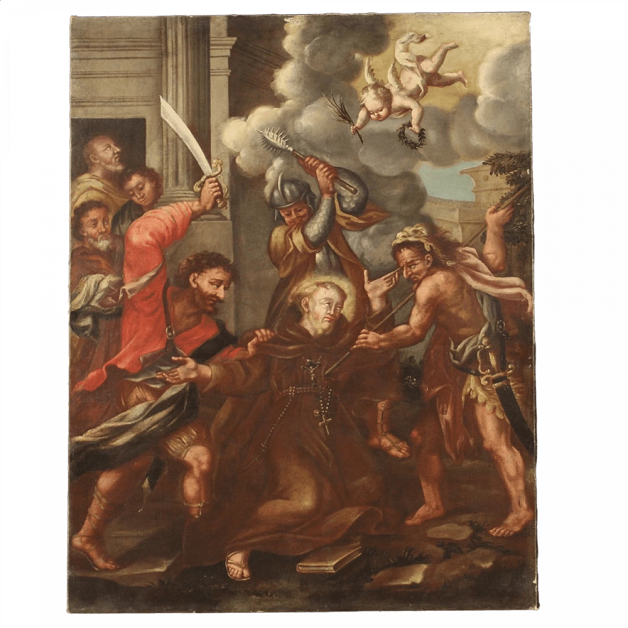 Martyrdom of St. Fidelis from Sigmaringen, oil painting on canvas, 18th century 13