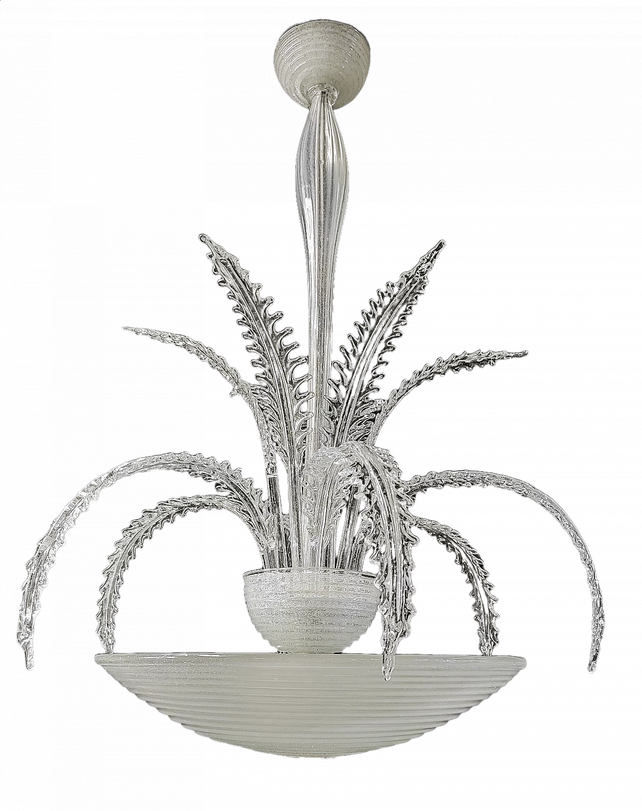 Glass chandelier by Barovier and Toso, 1930s 14