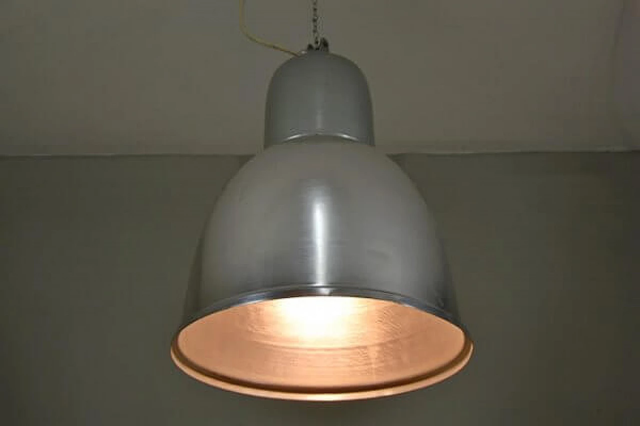 Industrial lamp in aluminum and metal, 1970s 2