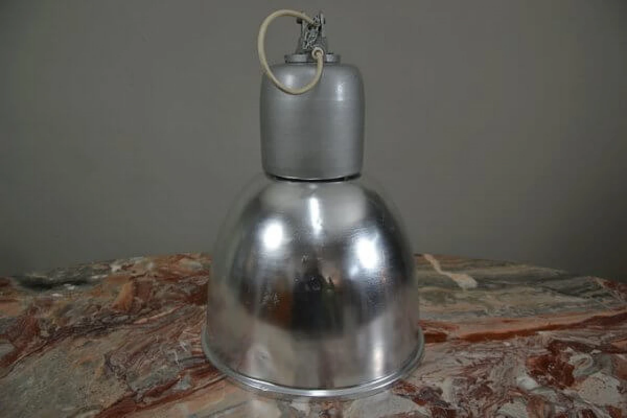 Industrial lamp in aluminum and metal, 1970s 4
