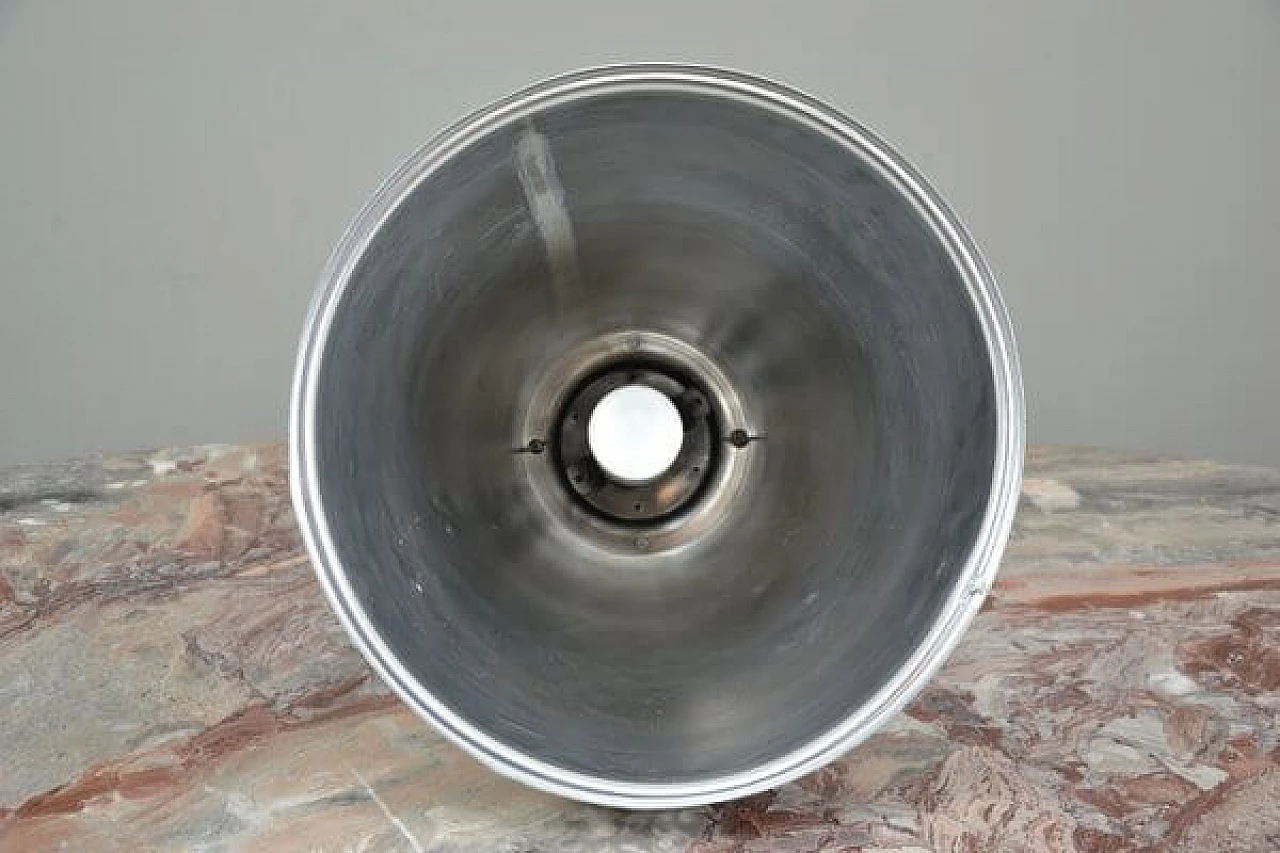 Lampada industriale in alluminio e metallo, anni '70 5