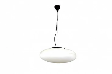 Lampada a sospensione Ufo in vetro, anni '50