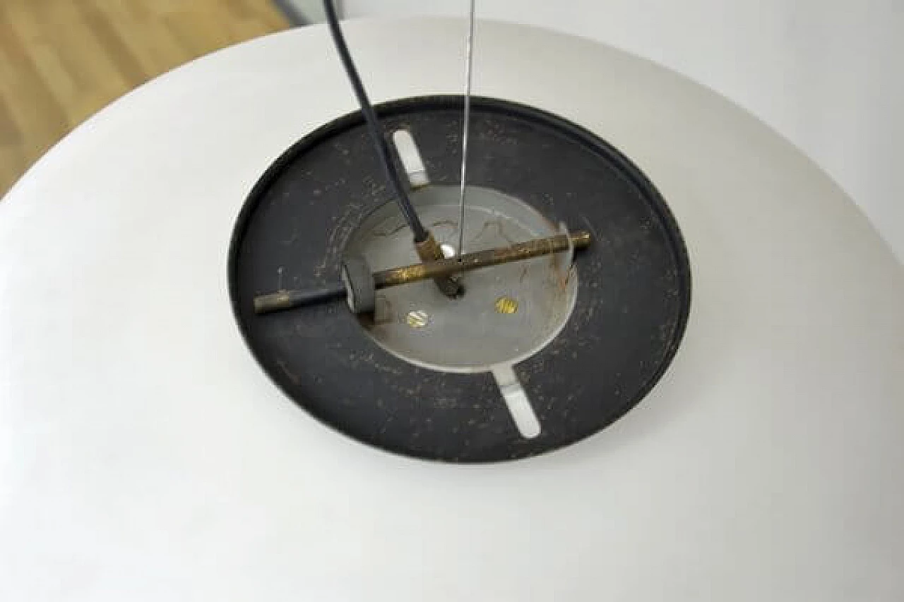 Lampada a sospensione Ufo in vetro, anni '50 6