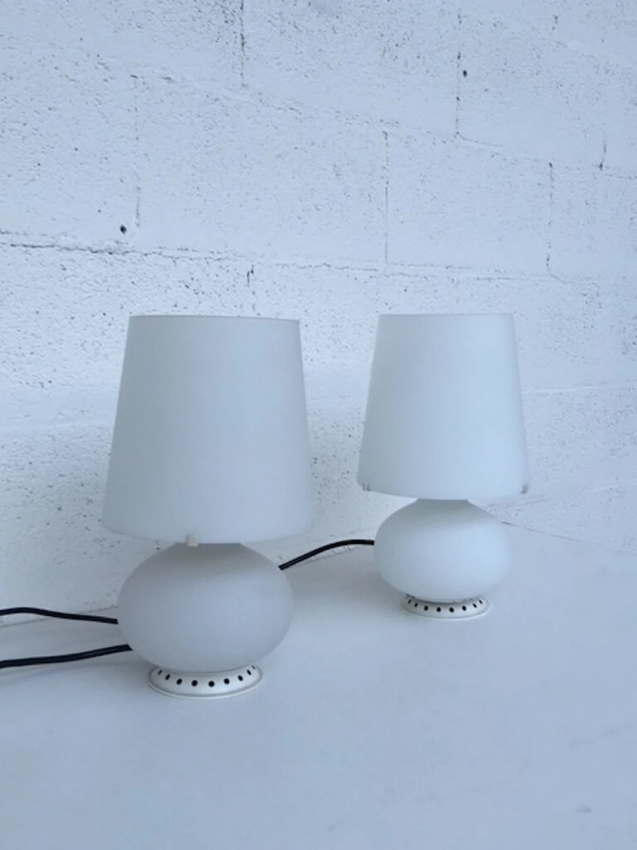 Pair of 1853 table lamps by Max Ingrand for Fontana Arte, 1960s 9