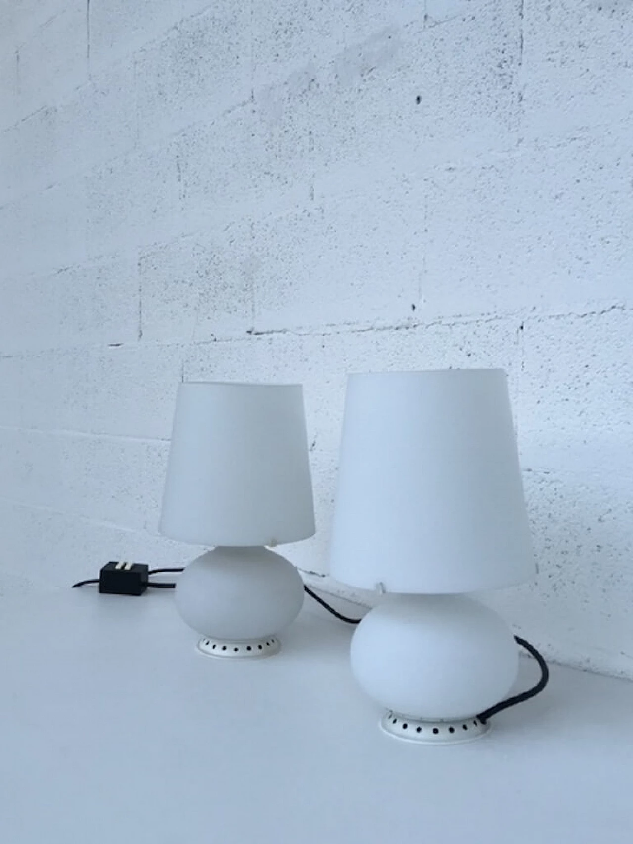 Pair of 1853 table lamps by Max Ingrand for Fontana Arte, 1960s 10