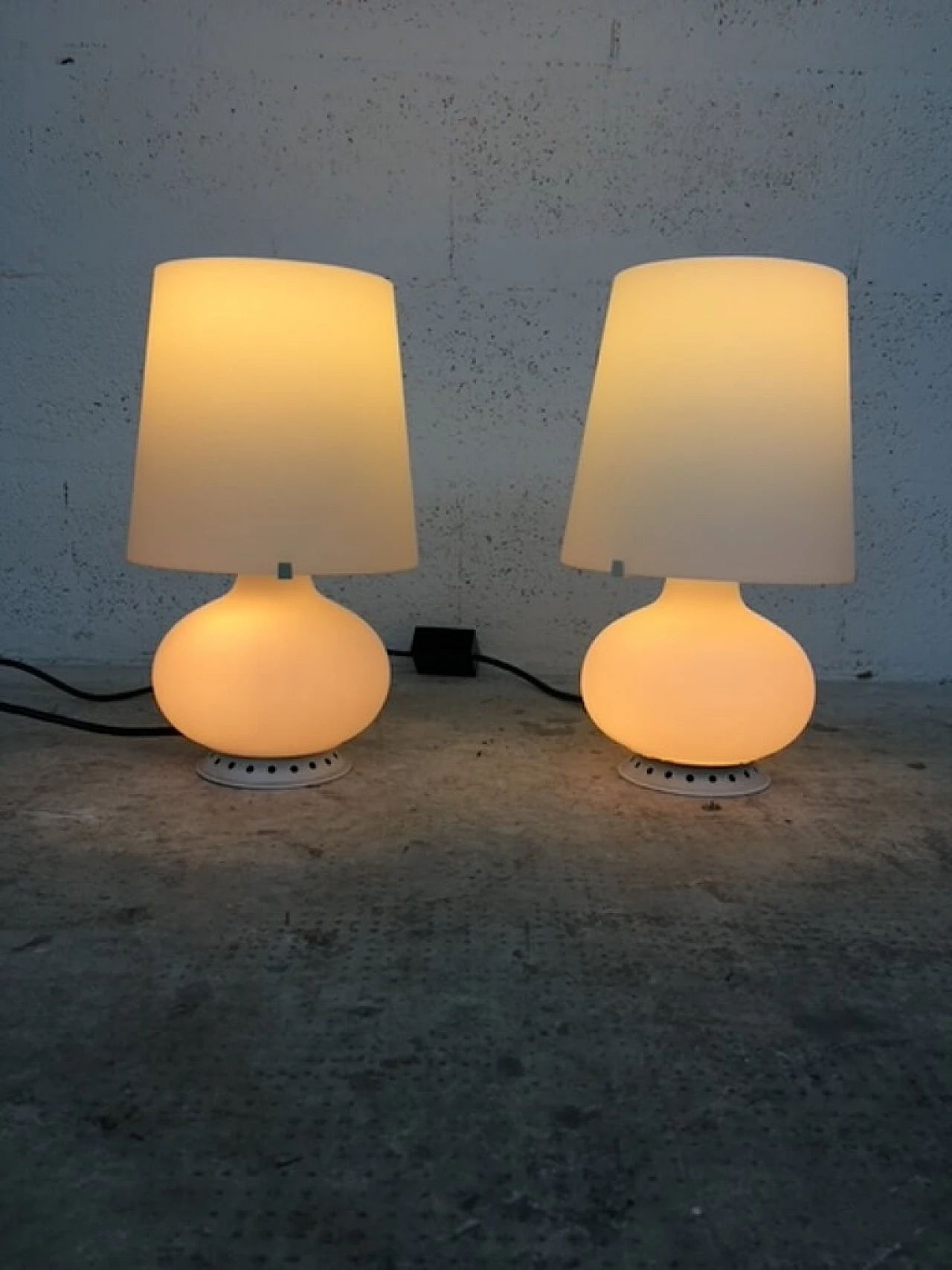 Pair of 1853 table lamps by Max Ingrand for Fontana Arte, 1960s 11